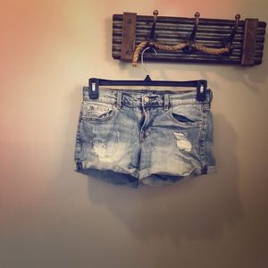 Old navy blue jean shorts